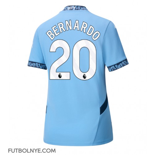 Camiseta Manchester City Bernardo Silva #20 Primera Equipación para mujer 2024-25 manga corta